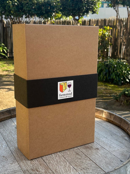 2025 Two-compartment Gift Box w. Black Filler & Wrap