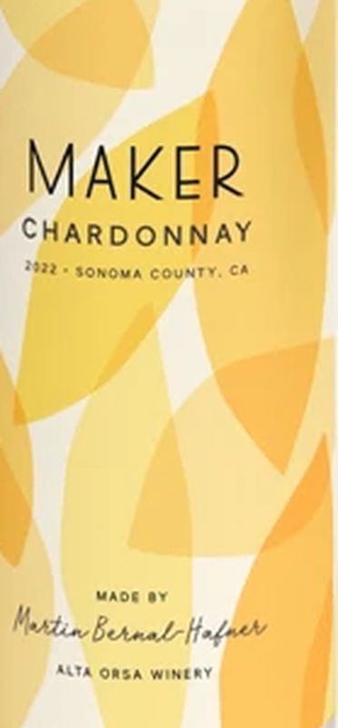 Maker Alta Orsa Sonoma County Chardonnay (Can)