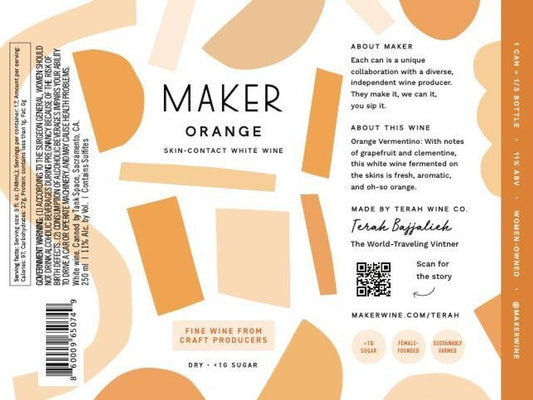 Maker Terah Orange Wine (can)