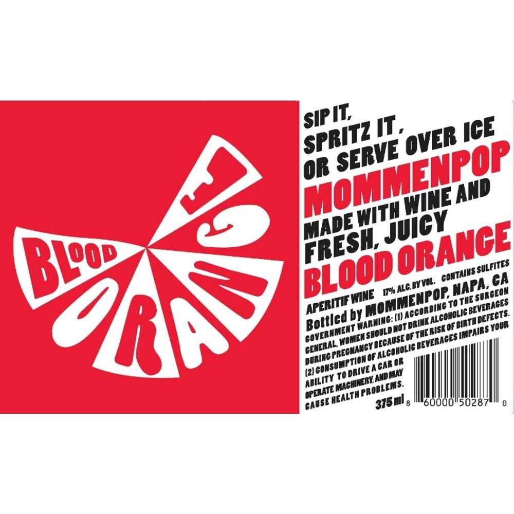Mommenpop Blood Orange Aperitif (Campari Alternative)