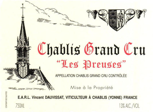 Domaine Vincent Dauvissat Chablis "Les Preuses" Grand Cru 2020