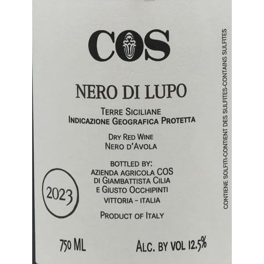 COS 2023 Nero di Lupo, Terre Siciliane