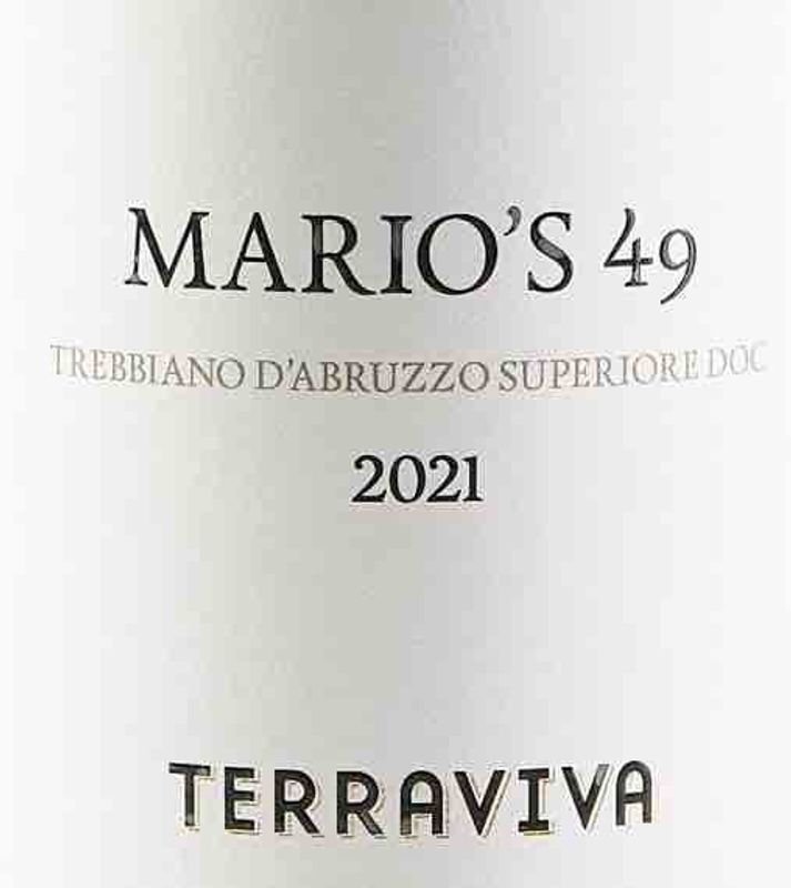 Terraviva "Mario's 49" Trebbiano d'Abruzzo Superiore DOC 2021