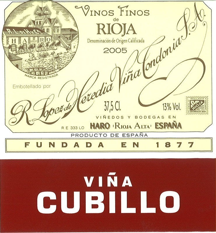 Lopez de Heredia 2016 Vina Cubillo Crianza