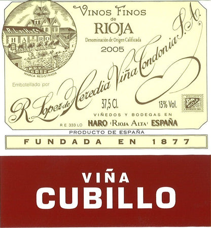 Lopez de Heredia 2016 Vina Cubillo Crianza