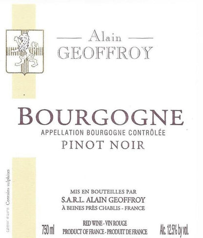 Alain Geoffroy Bourgogne Pinot Noir 2023