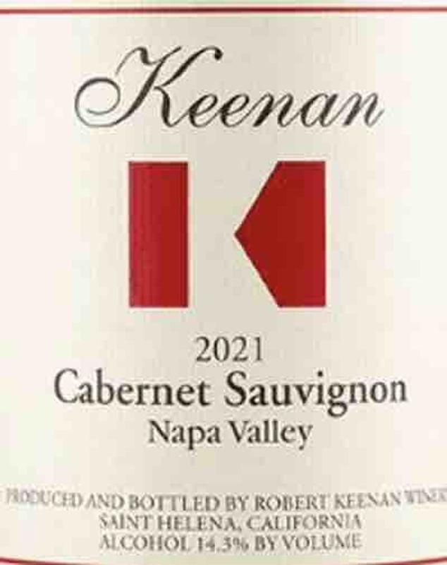 Keenan 2021 Napa Valley Cabernet Sauvignon