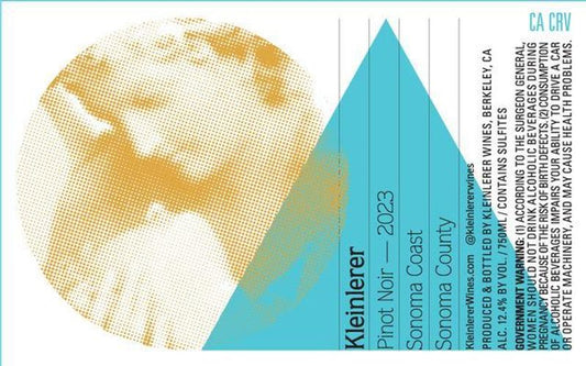 Kleinlerer Wines 2022 Pinot Noir, Sonoma Coast