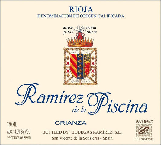 Bodegas Ramirez de la Piscina 2020 Rioja Crianza