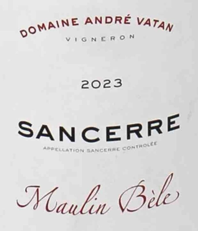 Dom Andre Vatan,  Maulin Bèle Sancerre Rouge 2023