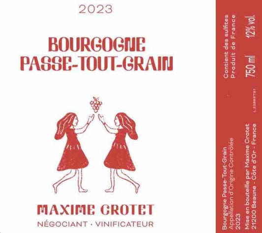Maxime Crotet 2023 Bourgogne Passe Tout Grains