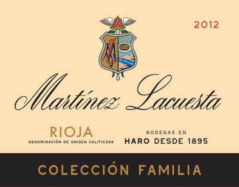 Martinez Lacuesta Rioja Gran Reserva 'Seleccion Familia' 2012