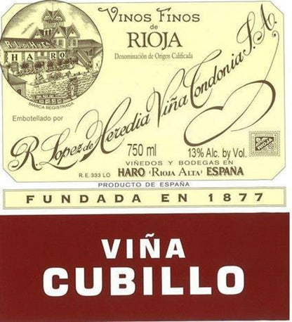 Lopez de Heredia 2017 Vina Cubillo Crianza