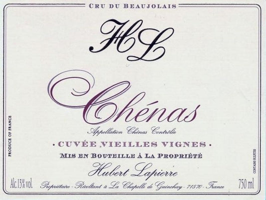 H Lapierre 2023 Chenas Vieilles Vignes (Gamay, Beaujolais)