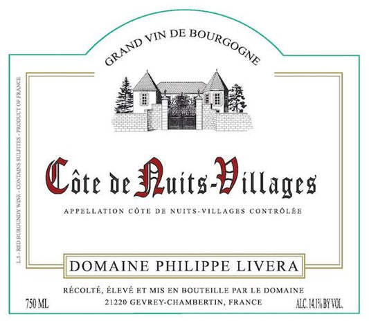 Domaine Livera 2023 Cote de Nuits-Villages Rouge