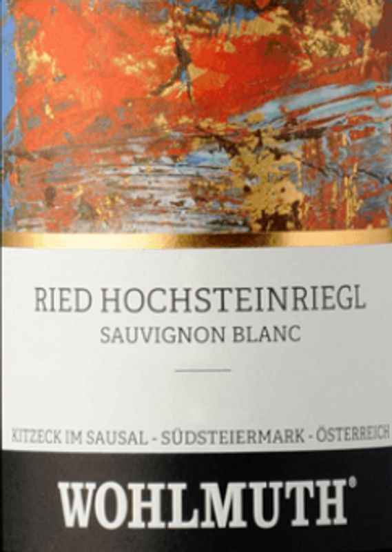 Wohlmuth 2020 Sauvignon Blanc, Reid Hochsteinriegl