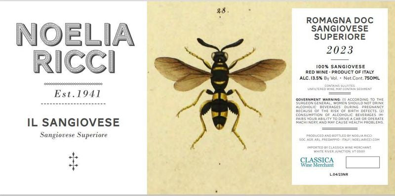Noelia Ricci 2023 Romagna Sangiovese Superiore DOC