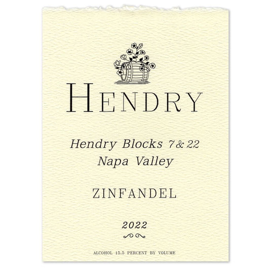 Hendry 2022 Zinfandel, Blocks 7 & 22, Napa Valley