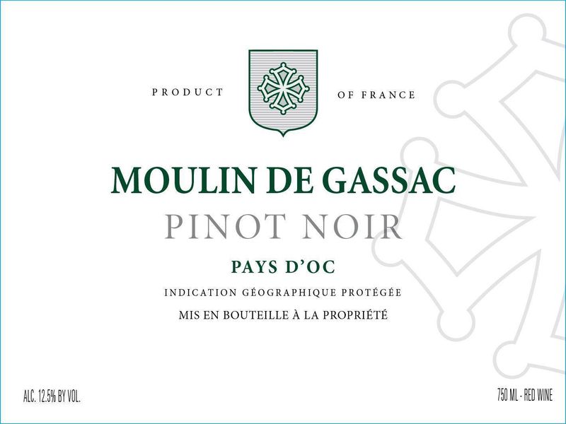 Moulin de Gassac Pinot Noir, Pays d'Oc IGP