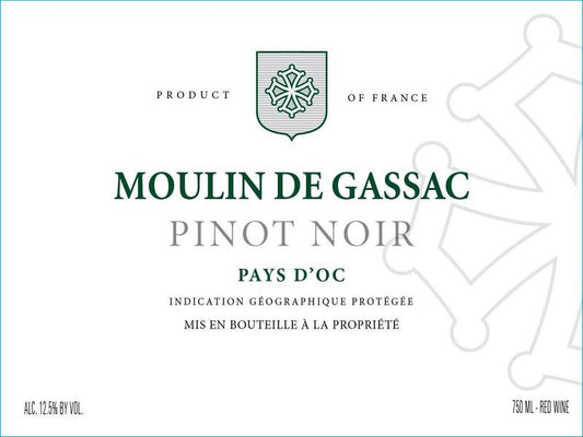Moulin de Gassac Pinot Noir, Pays d'Oc IGP