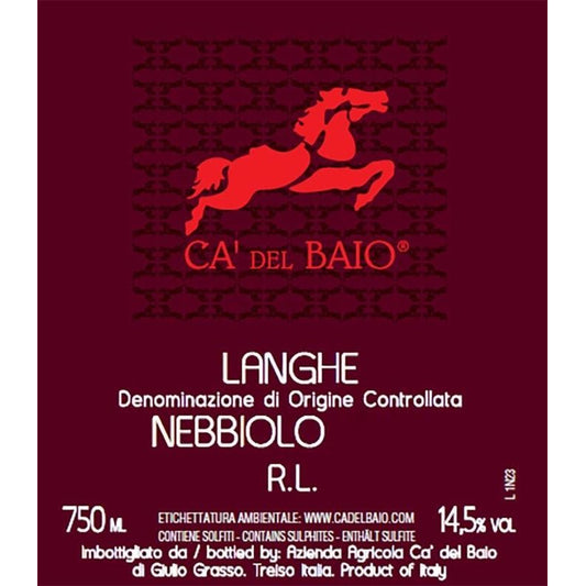Ca del Baio 2024 Nebbiolo Langhe