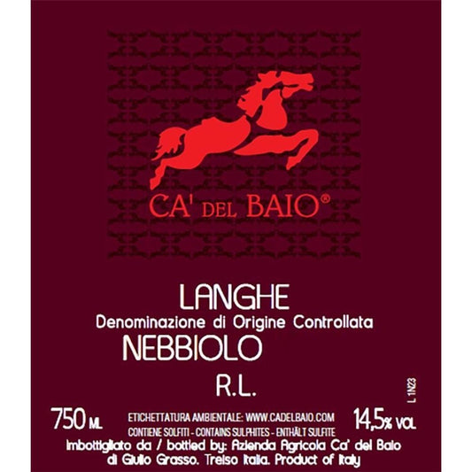 Ca del Baio 2024 Nebbiolo Langhe