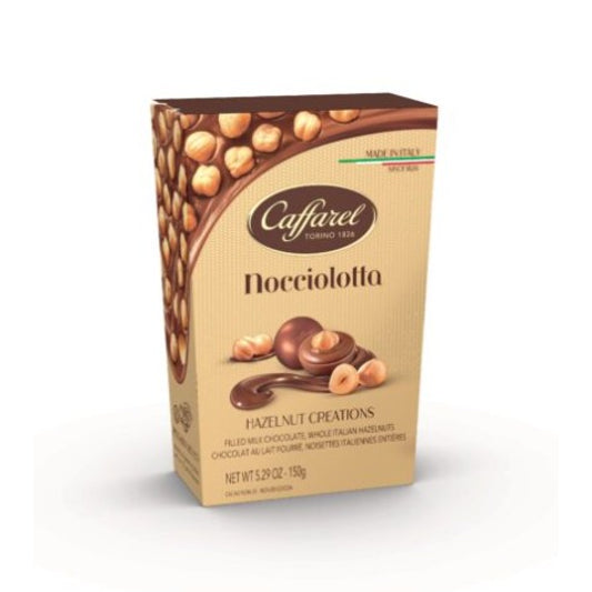 Caffarel Nocciolotta Hazelnut Creations Milk Chocolate 5.29oz Box