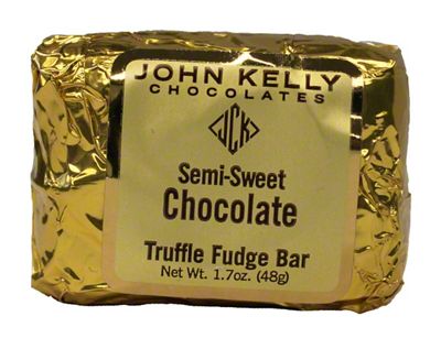 John Kelly Chocolates Truffle Fudge Bar Semi Sweet