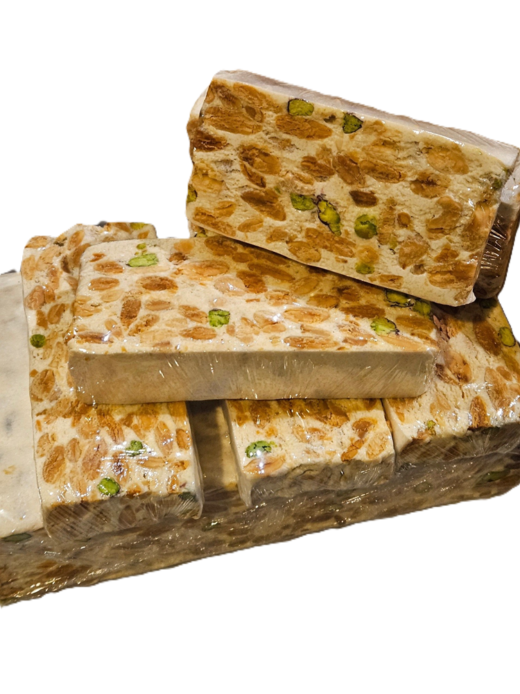 Fiasconaro Classic Torrone w/Almonds and Bronte Pistachios