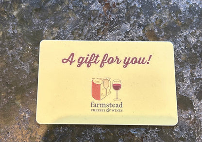 Gift Card - Farmstead Cheeses & Wines