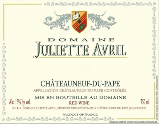 Domaine Juliette Avril Châteauneuf du Pape 2022