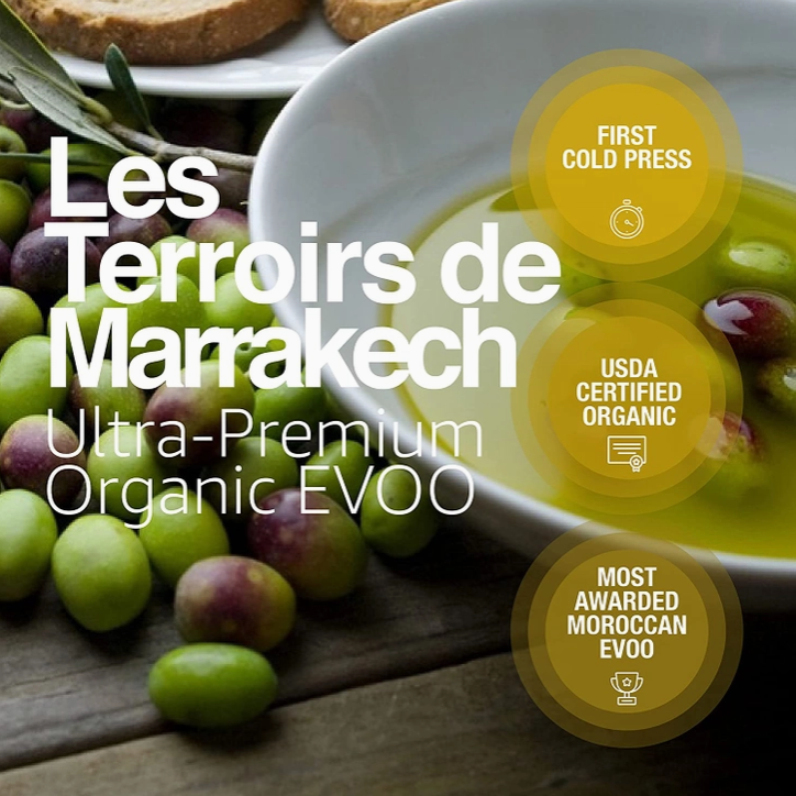 Les Terroirs de Marrakech Extra Virgin Olive Oil (250ml or 500 ml)