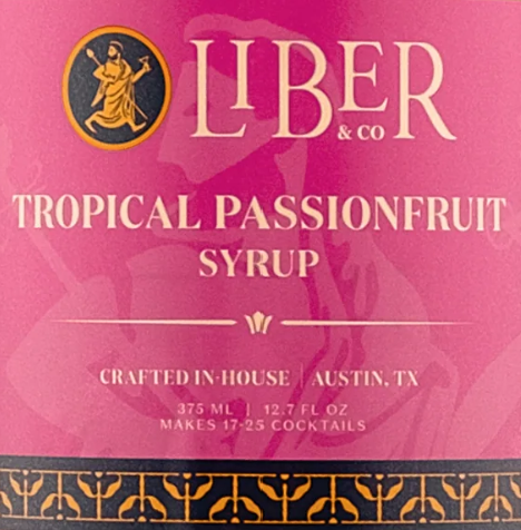 Liber & Co Tropical Passionfruit Syrup 375 ML