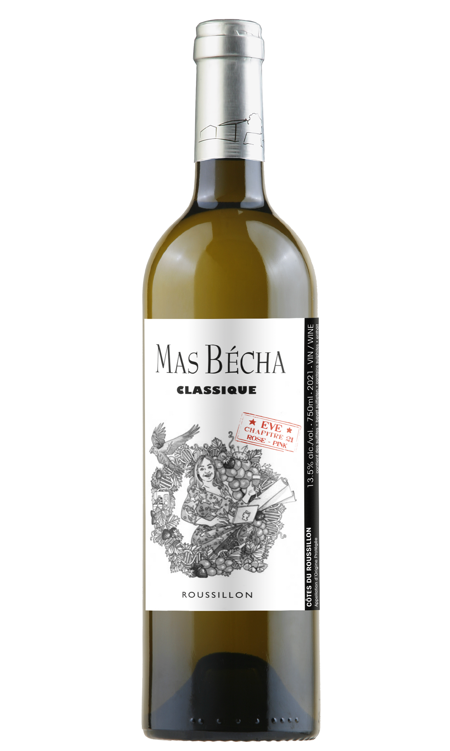 Domaine du Mas Becha 2021 Cotes du Roussillon "Classique" (Gren Blanc & Verm)