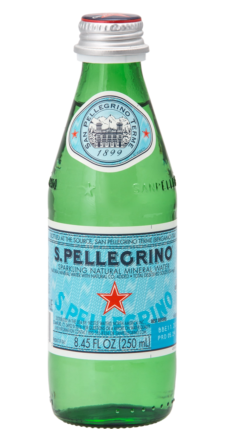 San Pellegrino Sparkling Mineral Water 250ml Glass Bottle