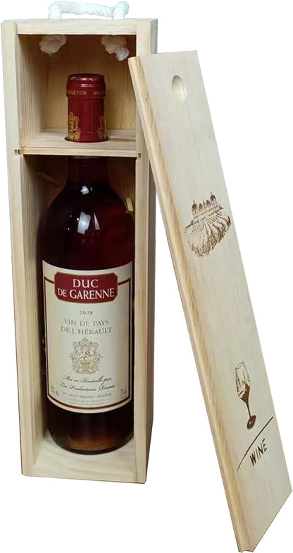 Wooden Wine Gift Box - Single-bottle