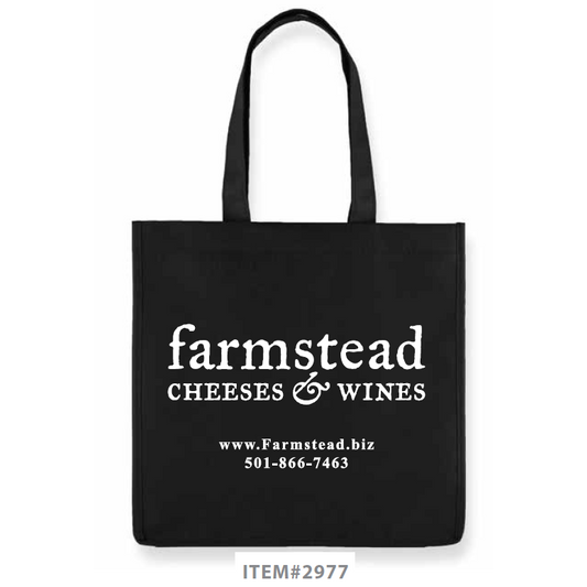 Wine Carrier 3-Bottle Non-Woven Tote Bag - Black