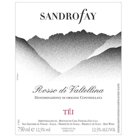Sandro Fay 2024 "Tei" Rosso di Valtellina DOC