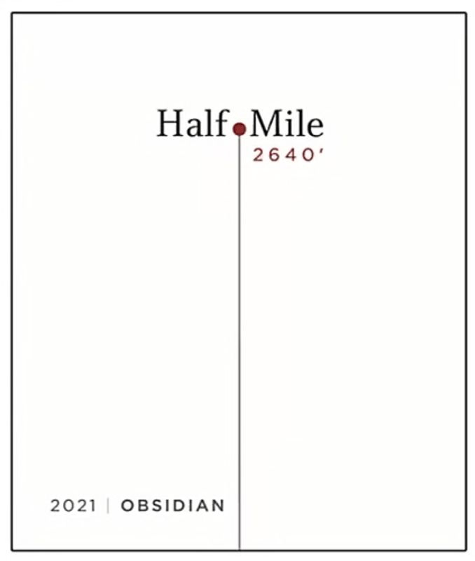 Obsidian 2022 Half Mile Cabernet Red Hills