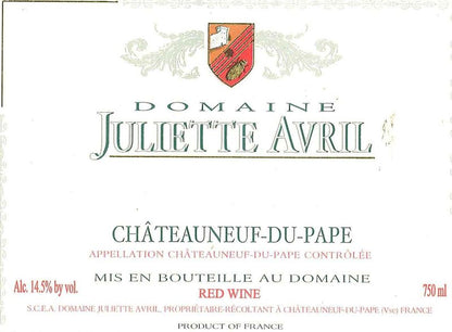 Domaine Juliette Avril Châteauneuf du Pape 2023