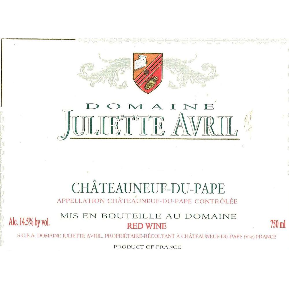 Domaine Juliette Avril Châteauneuf du Pape 2023