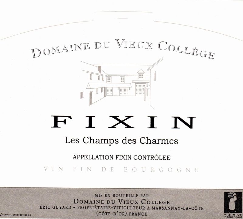 Vieux College Fixin Rouge Les Champs des Charmes 2022