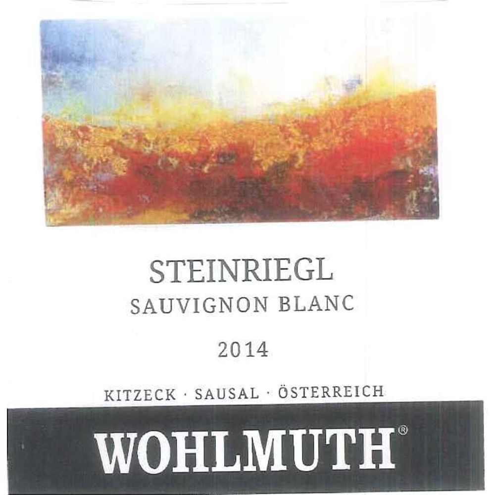 Wohlmuth Sauvignon Blanc, Reid Steinriegl
