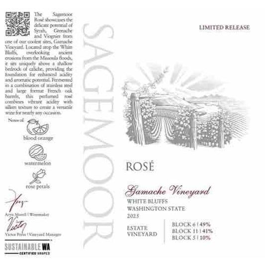 Sagemoor Estates 2025  Rose Gamache Vineyard White Bluffs Washington State