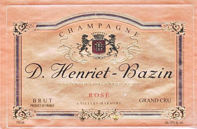 Henriet-Bazin Champagne Grand Cru Rose