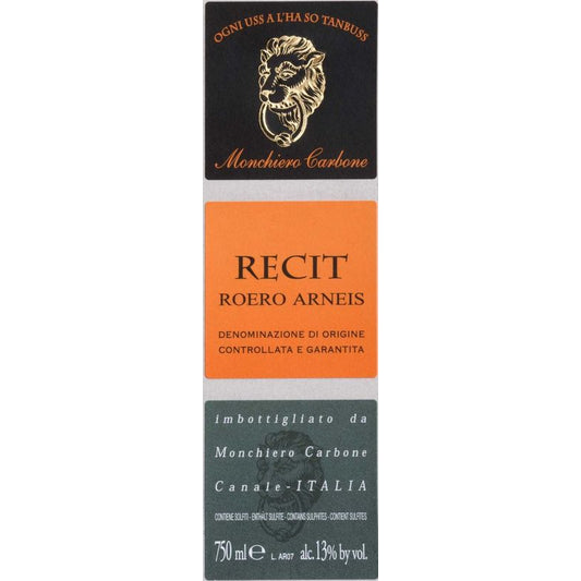 Monchiero Carbone 2021 Roero Arneis Recit