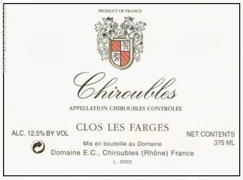 Dom Cheysson Chiroubles Clos Les Farges 2023