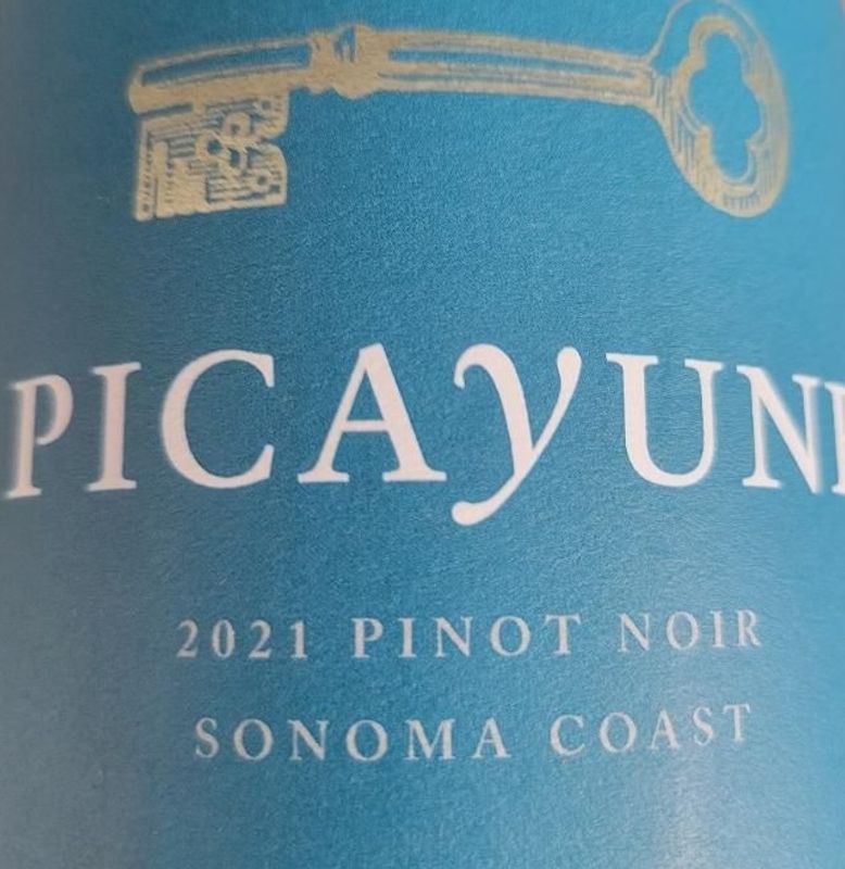 Picayune 2023 Sonoma Coast Pinot Noir