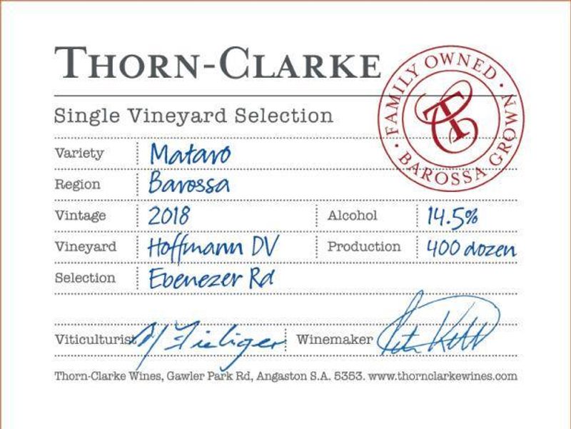 Thorn-Clarke Mataro/Mourvedre