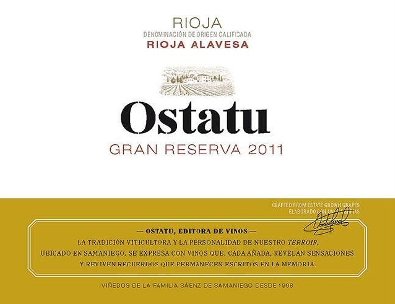 Bodegas Ostatu 2015 Rioja Gran Reserva